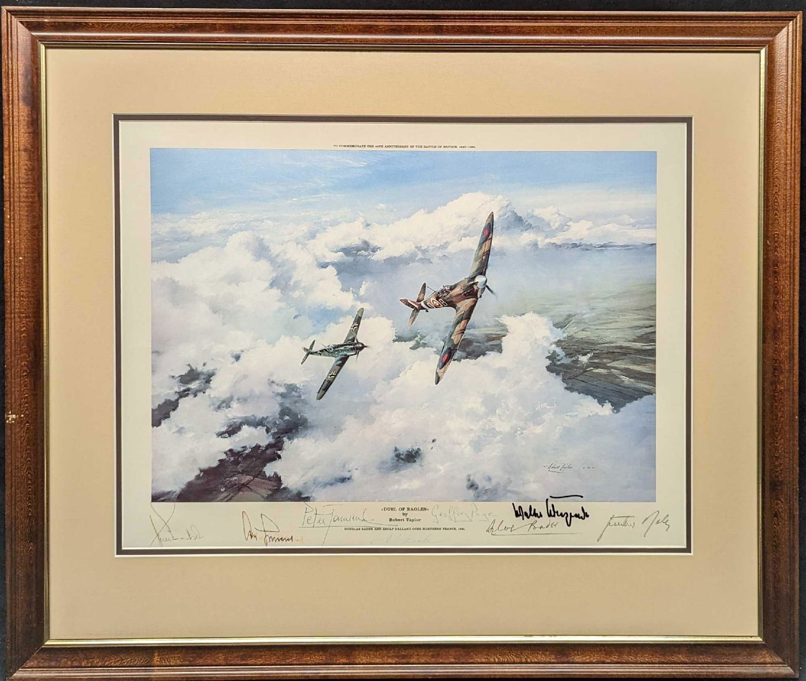 Framed Signed Robert Taylor Duel of Eagles (1 of 8)