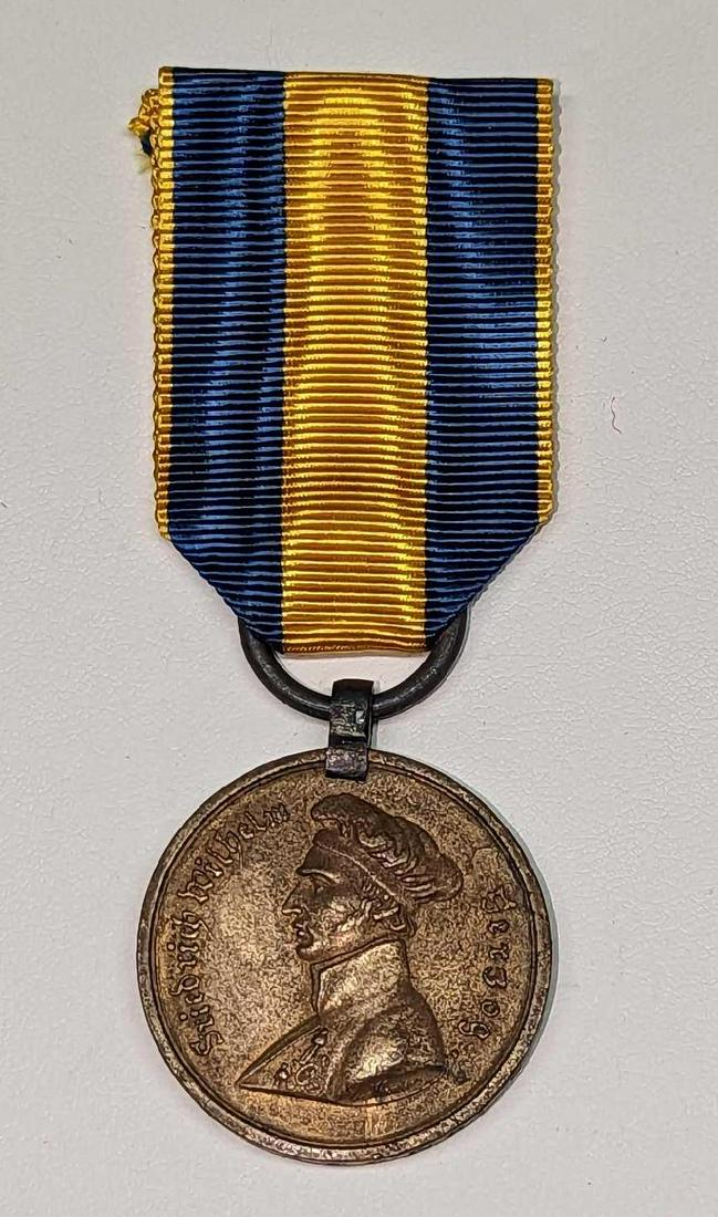 â€‹â€‹â€‹â€‹â€‹â€‹â€‹The Waterloo Medal German 1818 Named (1 of 8)