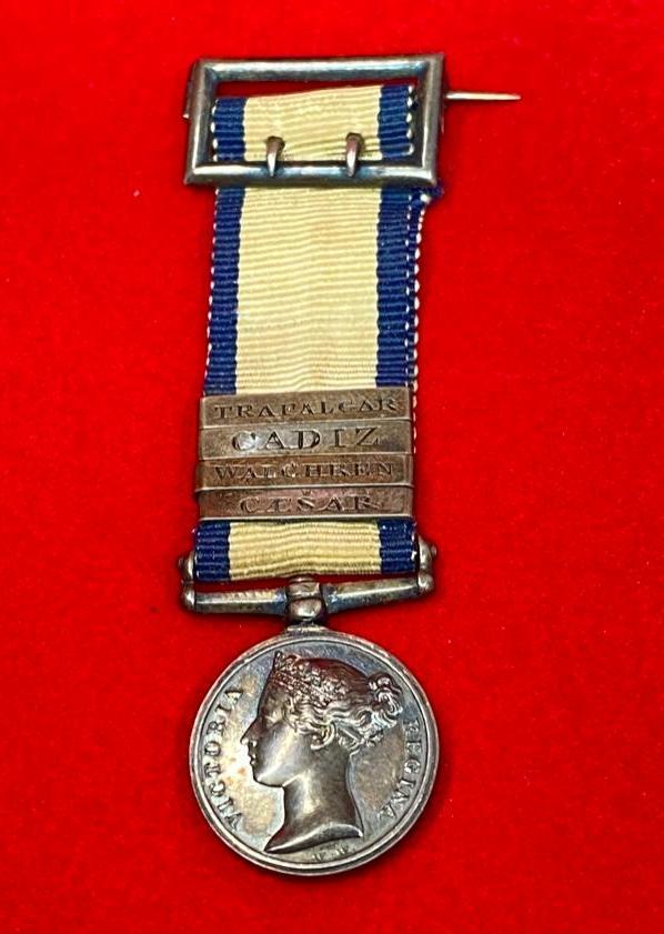 Miniature 1847 Naval General Service Medal 4 Clasps (1 of 3)