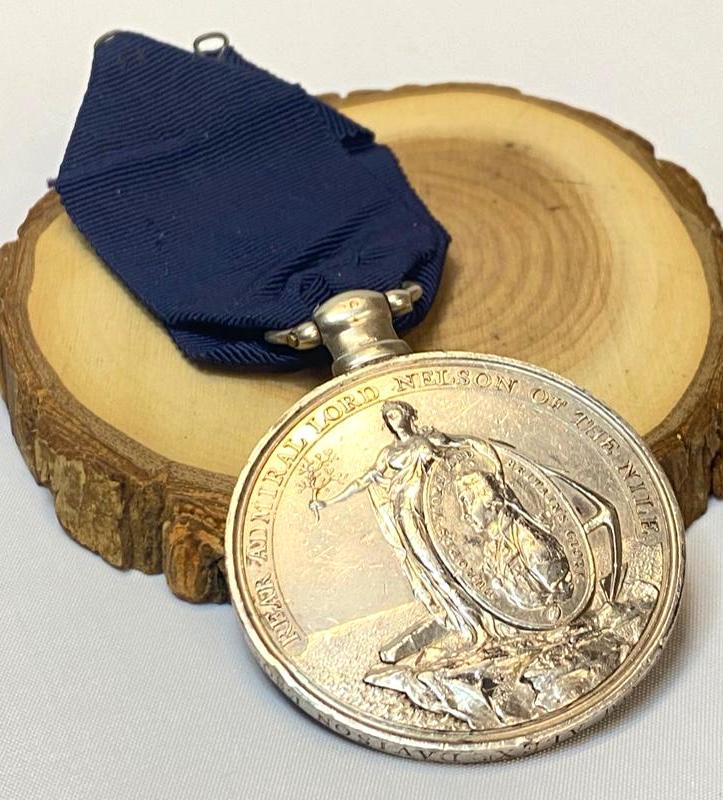 1798 Davison's Nile Medal in Silver HMS Minotaur (1 of 5)