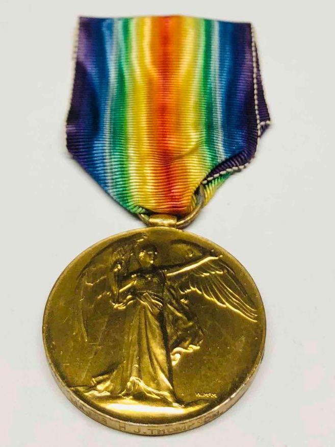 World War 1 Victory Medal Given To Major H.J. Thompson. (1 of 7)