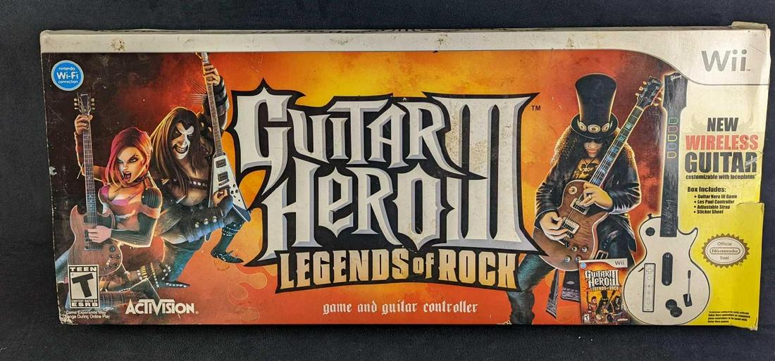 Guitar Hero 3 Nintendo Wii W White Gibson Les Paul (1 of 8)