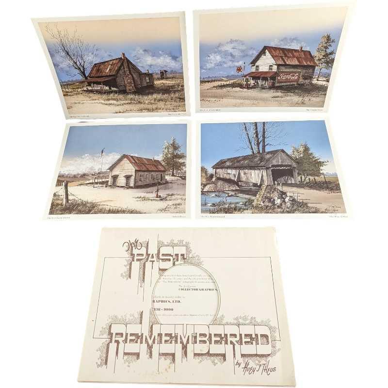 Huey Theus "The Past Remembered" 4 Lithographs (1 of 8)