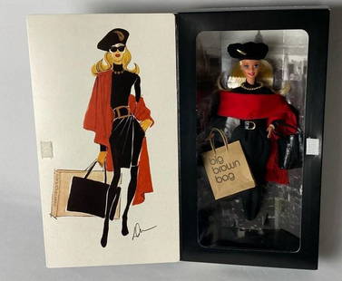 1995 Bloomingdales Donna Karan Barbie New York Limited Edition & Price Guide Book: 1995 Bloomingdale Donna Karan Barbie New York Limited Edition Never Opened. Mint Condition box has tear front left corner as pictured. Includes 1985 "The World Of Barbie Dolls " Price guide in used co