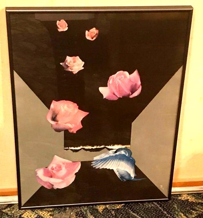 Eugenio P. Benini Mixed Media Original Collage Framed (1 of 7)