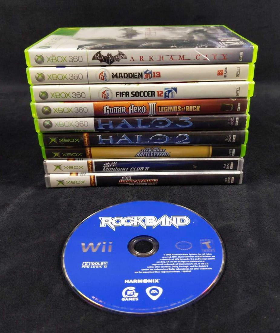 10 XBOX And XBOX 360 And Nintendo Wi Games (1 of 5)