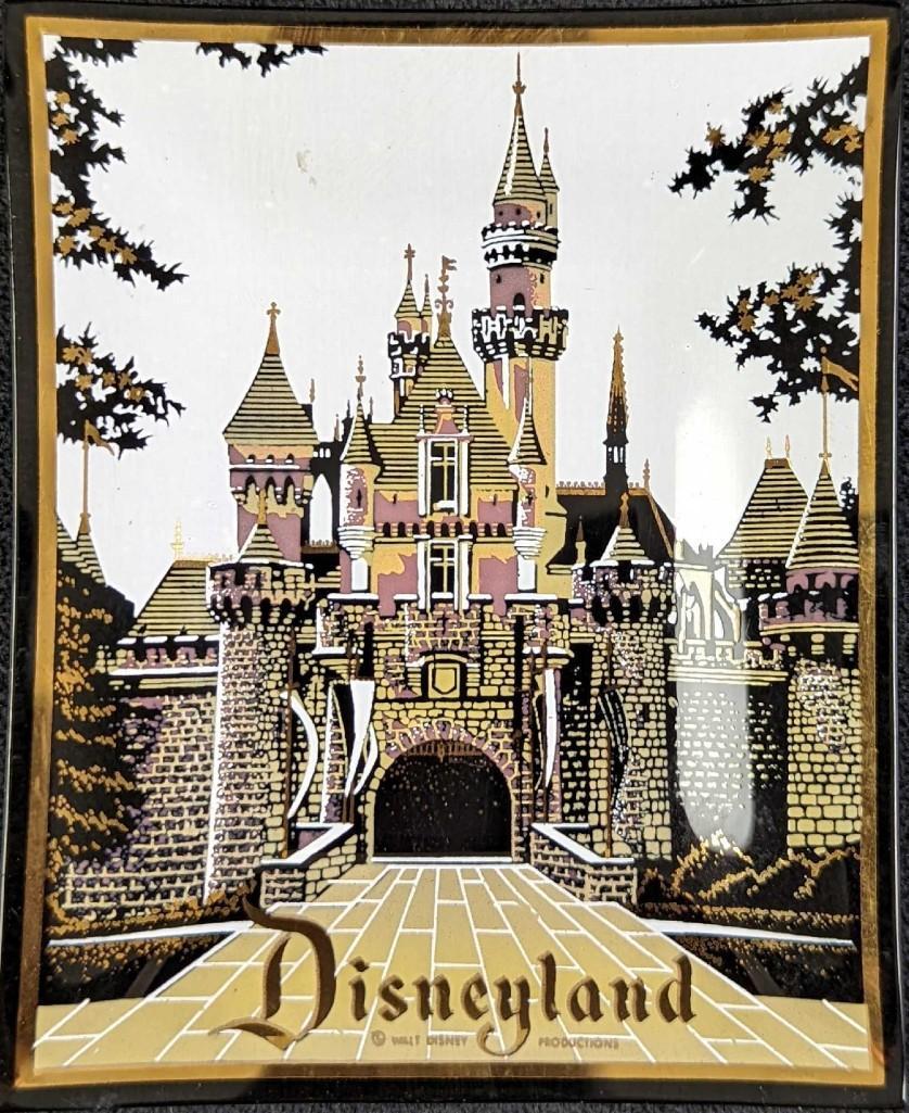 Vintage Disneyland Glass Trinket Tray (1 of 2)