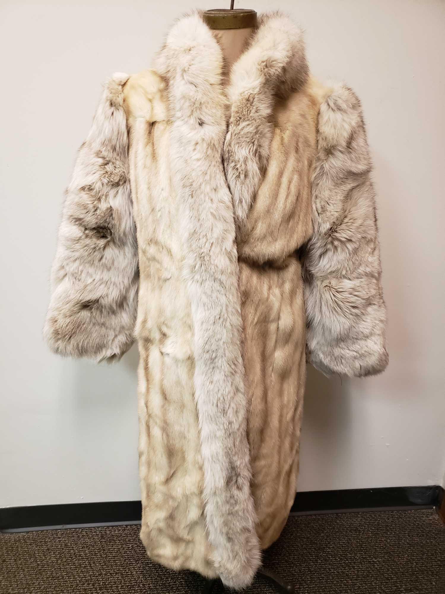 Le Marche De La Fourrure Pearl Mink and Fox Full Length Fur Coat (1 of 7)