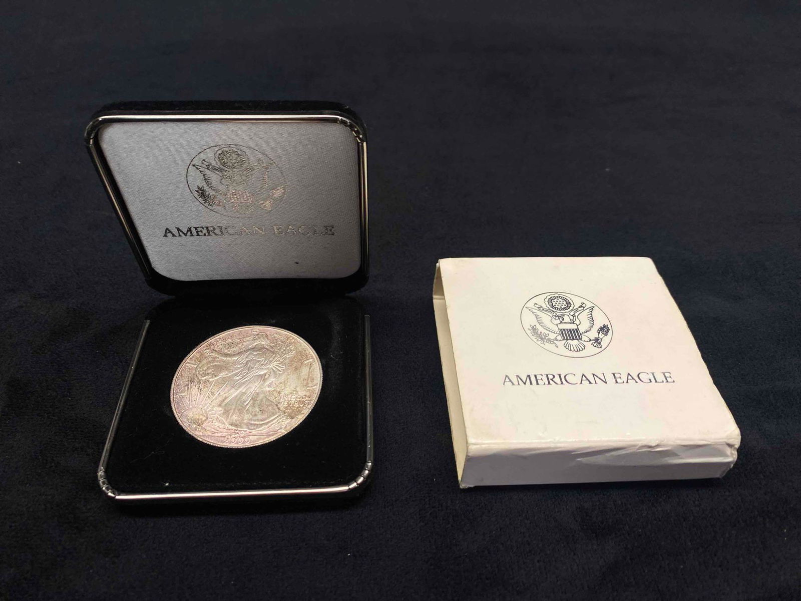 2000 American 999  1 oz Silver Eagle W/ Case (1 of 4)
