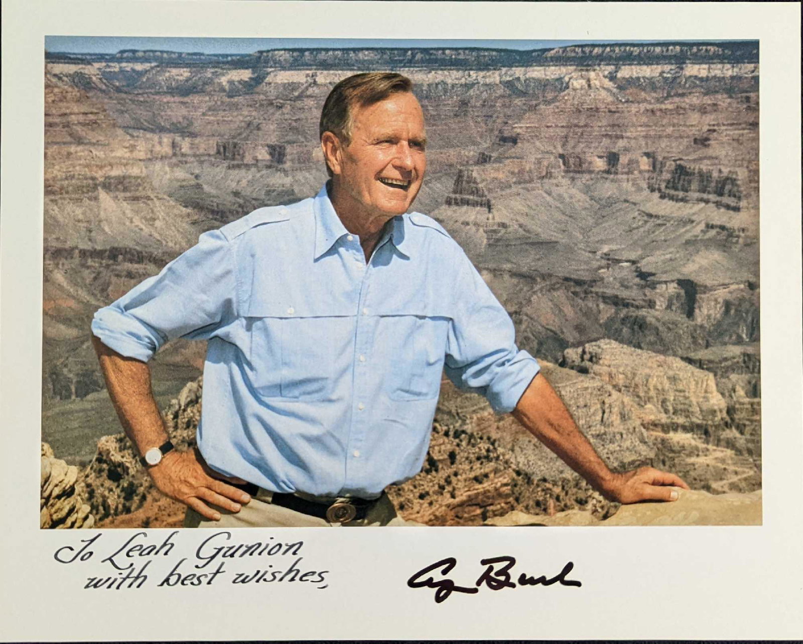 President George H W Bush Inscribed Photo with Autograph (1 of 3)