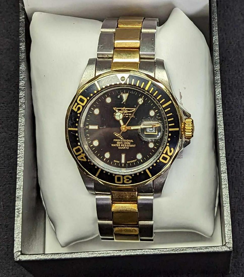 Invicta Men's Pro Diver Stainless Steel Strap Watch: Invicta Men's Pro Diver Stainless Steel Strap Watch DETAILS: Manufacturer -Invicta. Model -Pro Diver Men's Watch - 9309A. Movement - Quartz Case -Stainless Steel. Bracelet - Stainless Steel Dial: Grey