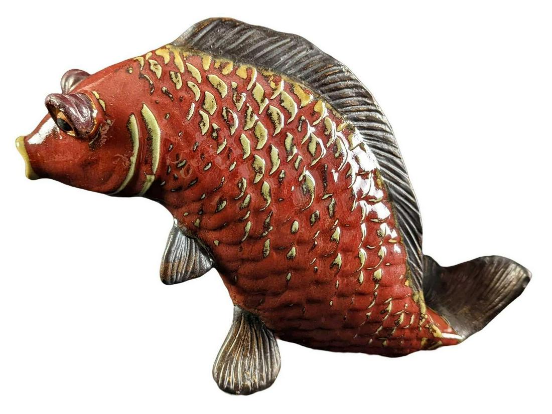Ceramic Vintage Style Fish Sculpture (1 of 9)