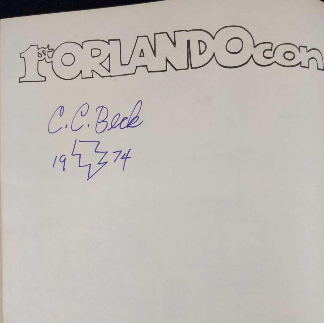 Orlandocon Program Book Signed By CC Beck Shazam (1 of 4)