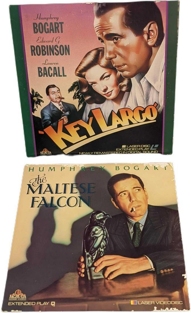 Maltese Falcon & Key Largo Laserdiscs Humphrey Bogart (1 of 4)