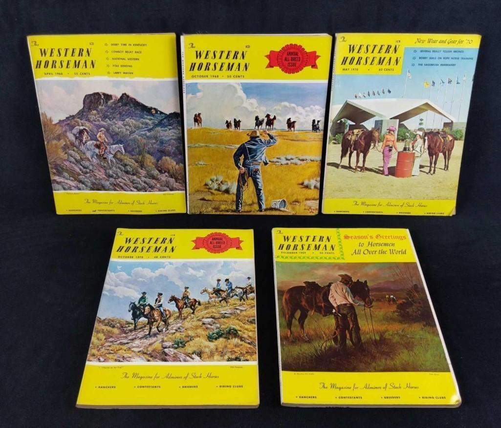 Five Vintage Western Horseman Magazines Cowboy (1 of 10)