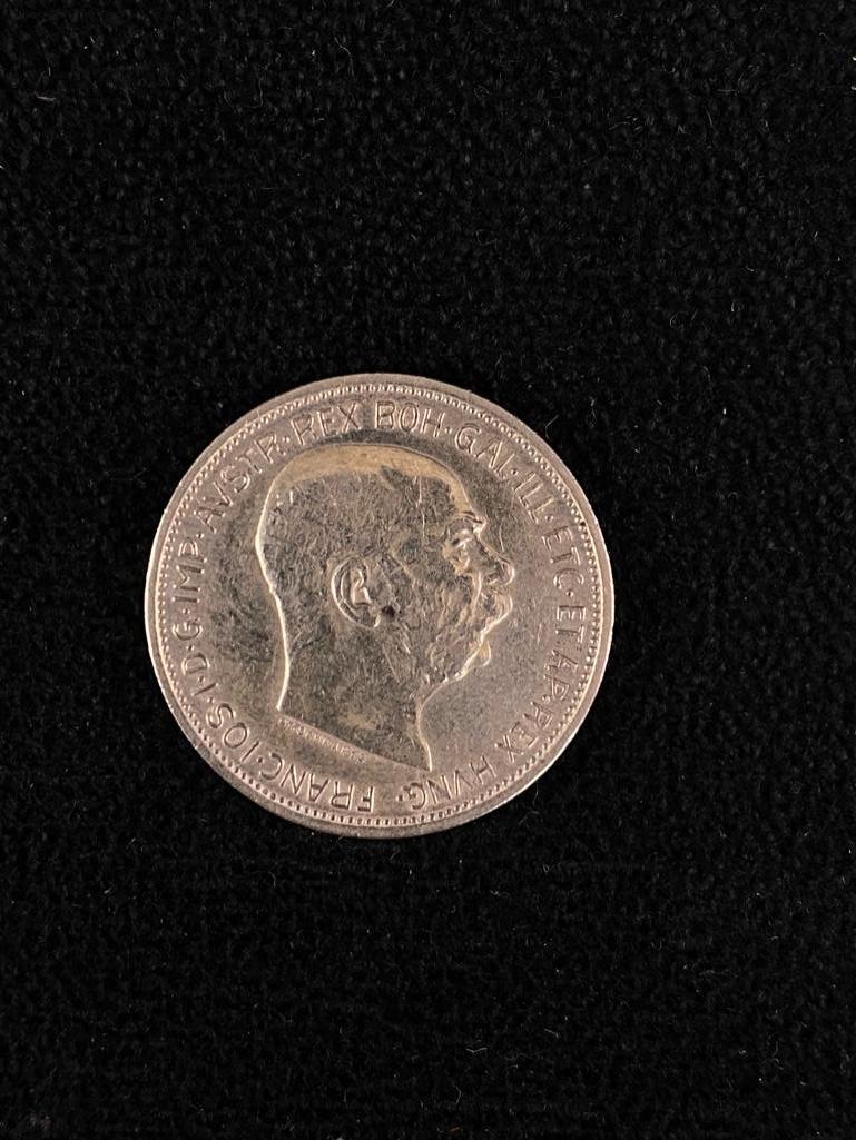 Franz Josef Austria 1912 Silver Coin 2 CoronÃ¦ (1 of 2)