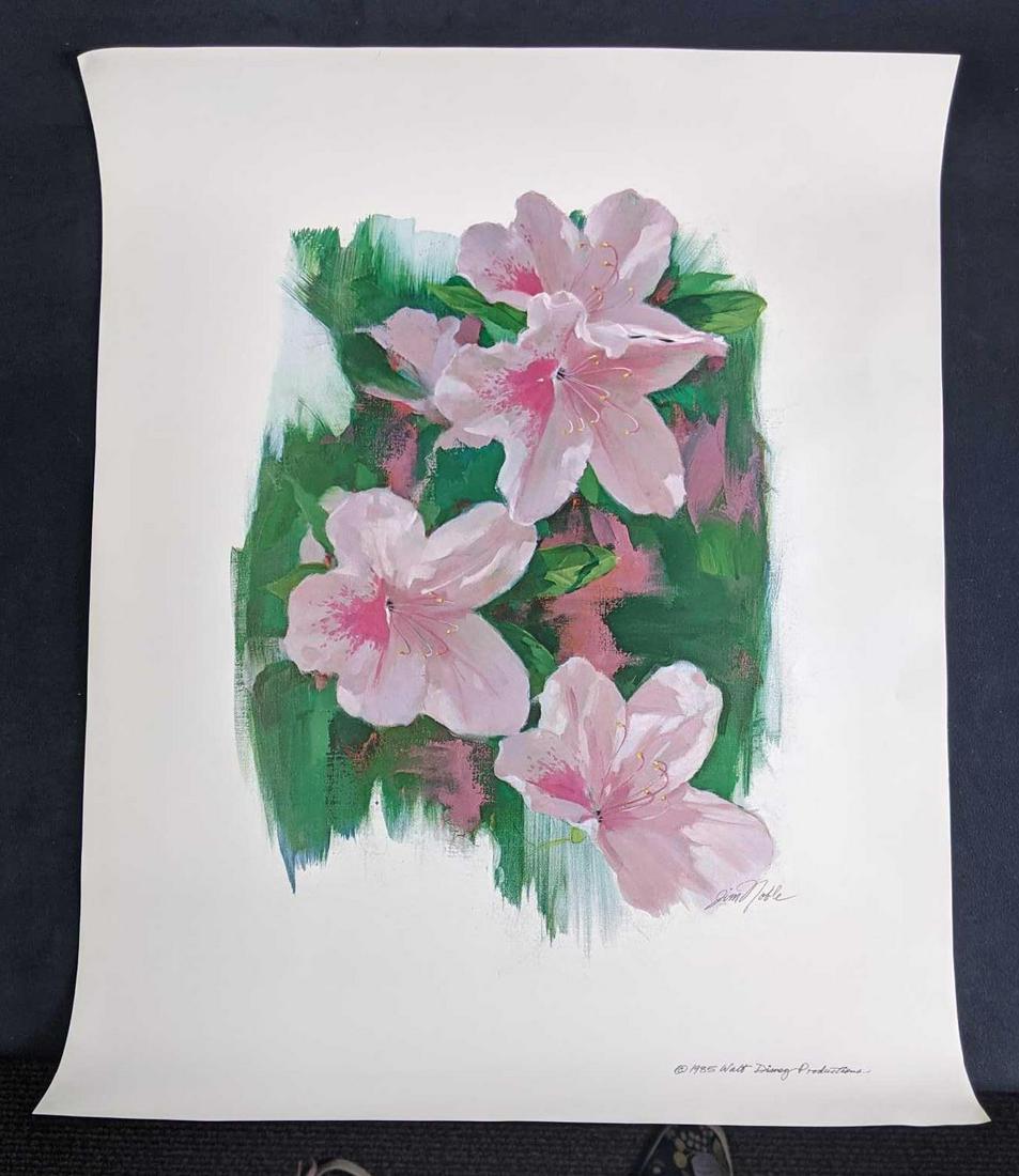 Disney Artist Jim Noble Print: Disney Artist Jim Noble Print Beautiful Flower Print by Jim Noble Jim Noble was a well-known Disney artist and animator.