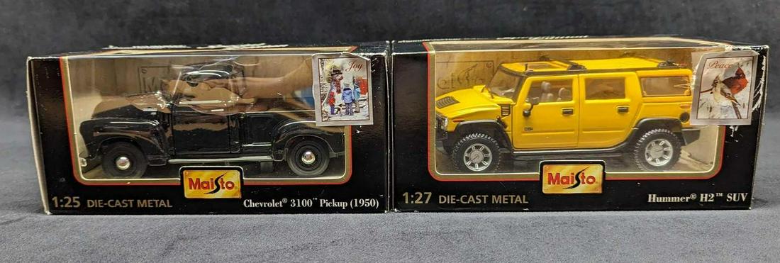 2 Maisto Die-Cast Metal Hummer & Chevrolet Toys (1 of 7)