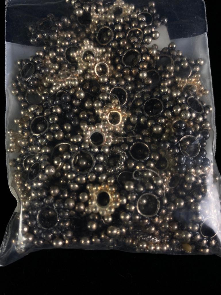 .925 Silver Jewelry Findings - Star Beads (1 of 2)