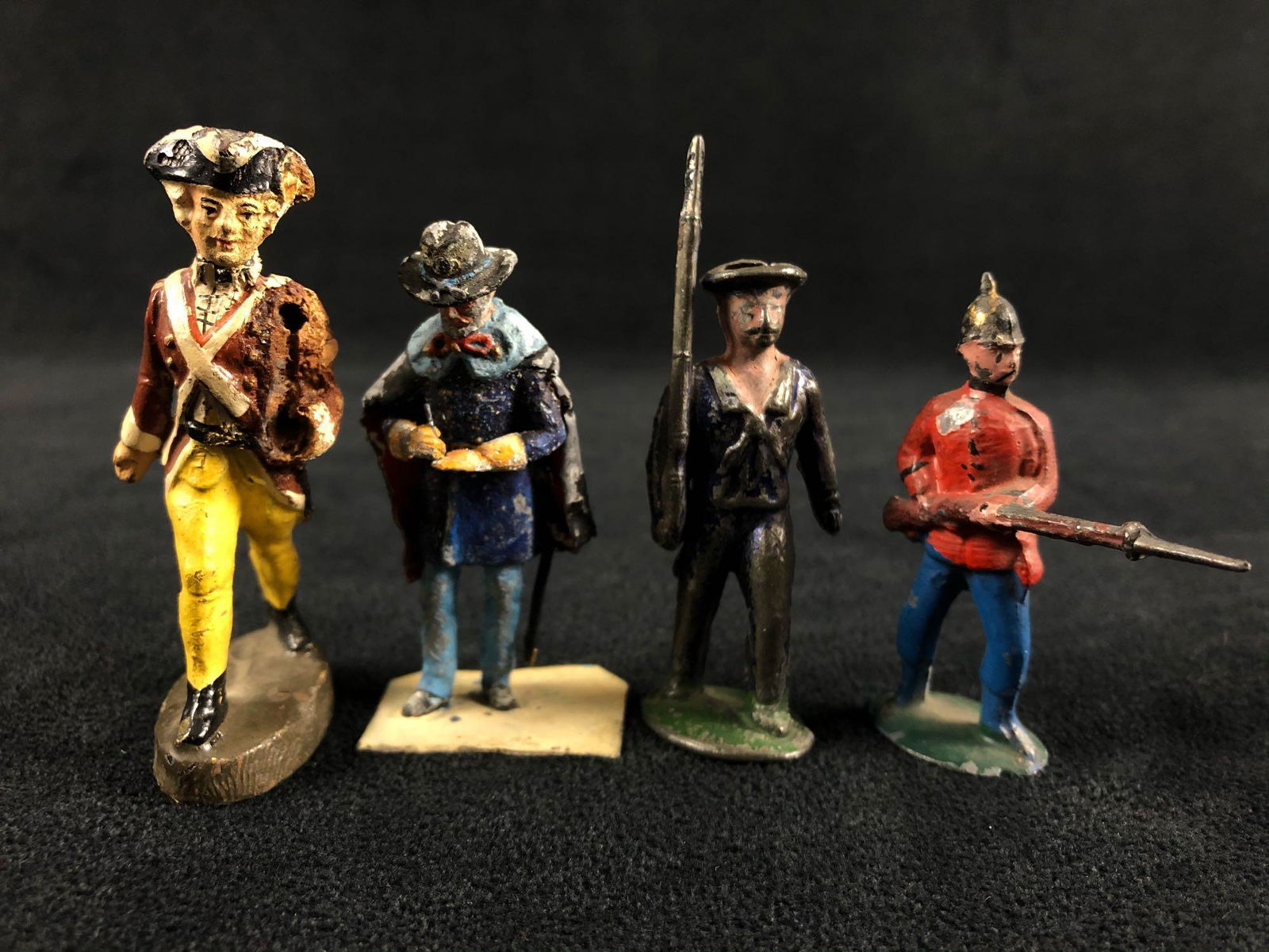 Mixed Vintage - Antique Elastolin Germany -Dime Store -Britania Hand Painted 2" Soldiers (1 of 8)