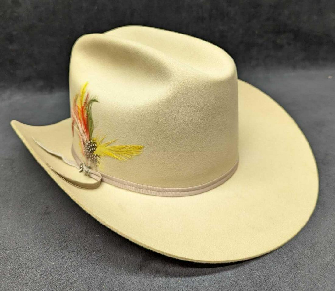7 1/2 Stetson Rancher Silver Belly Cowboy Hat Auction