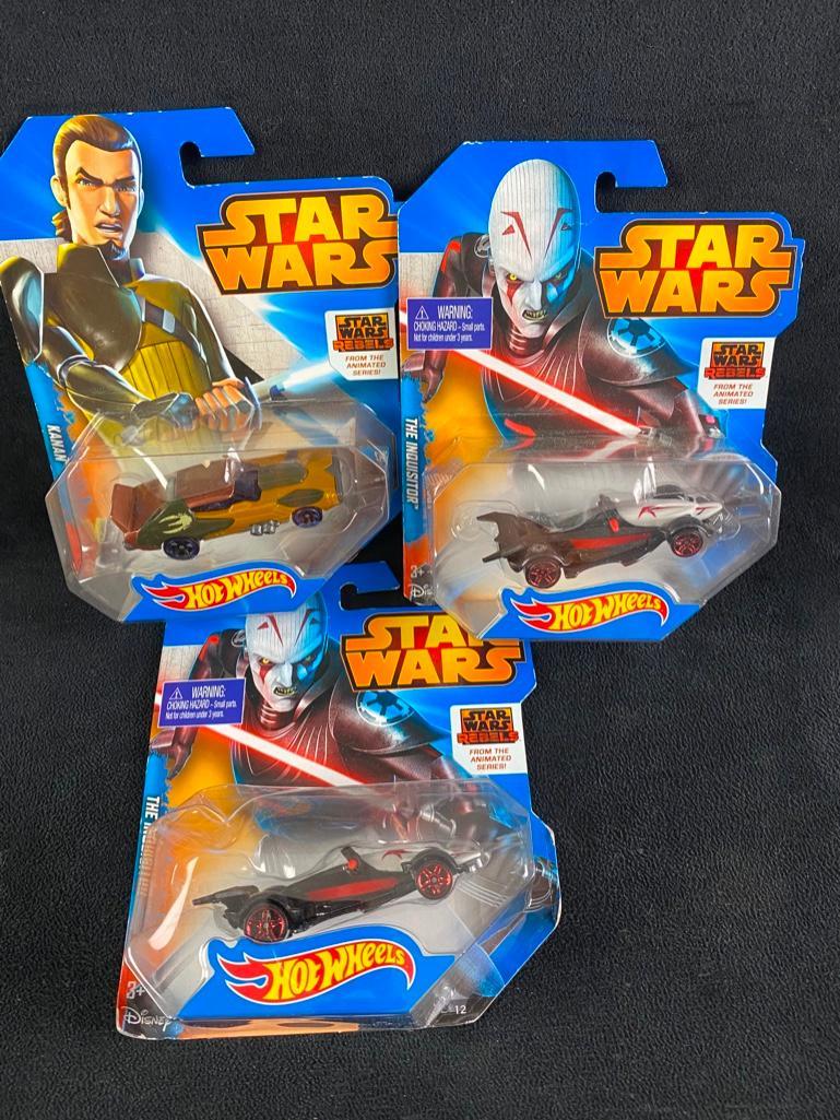 Three Hot Wheels Star Wars Cars New in Box (1 of 5)