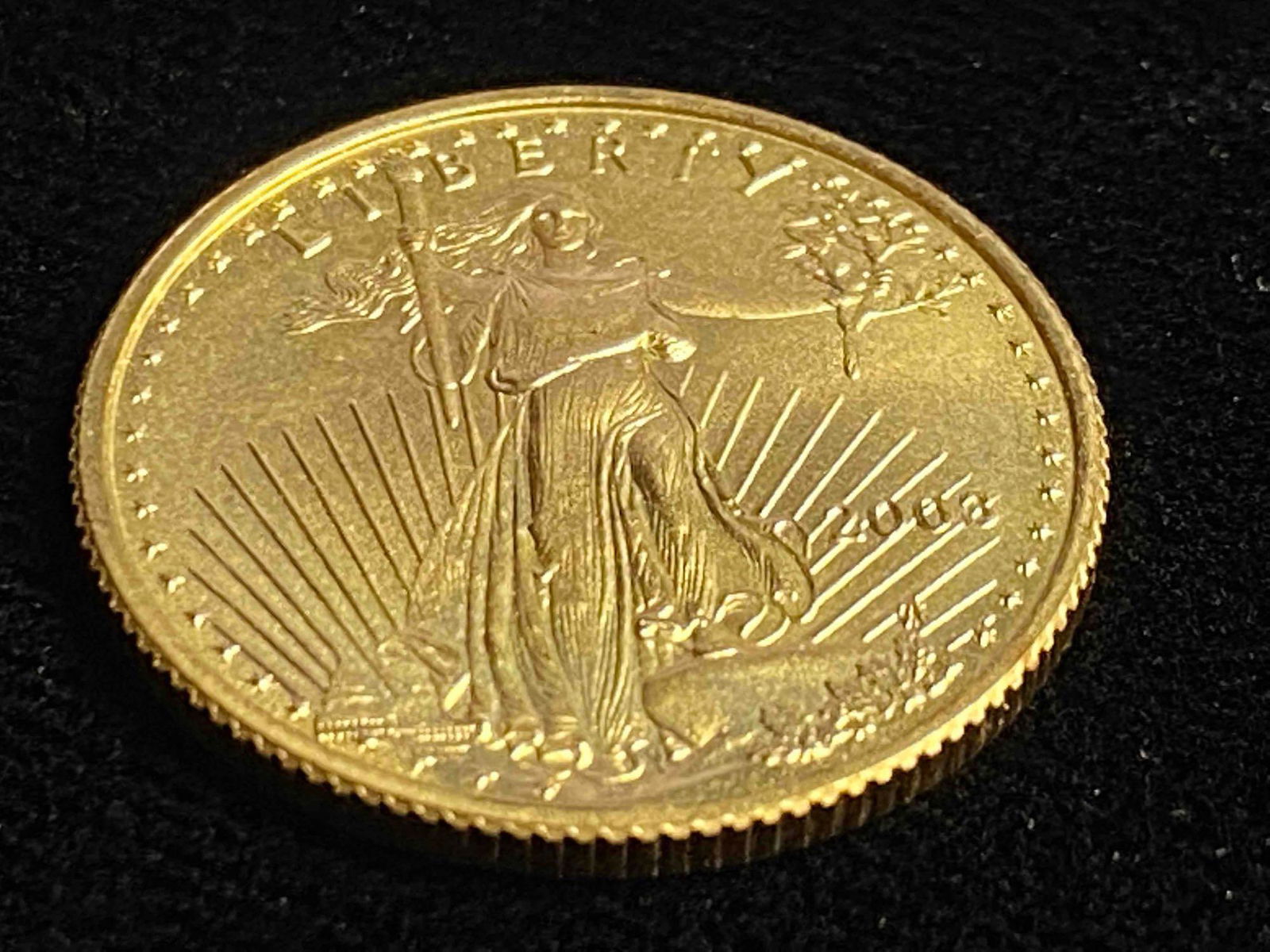 1/4 oz 999 2003 Gold American Eagle $10 Coin BU (1 of 3)