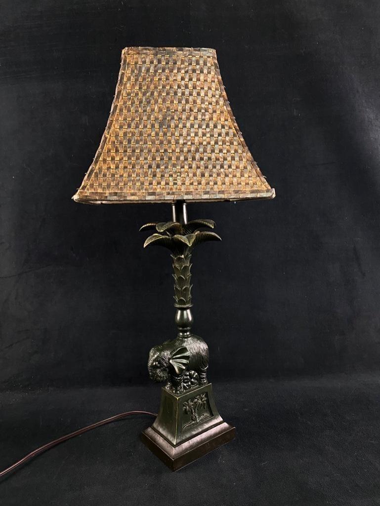 Elephant/Palm Tree Table Lamp (1 of 6)