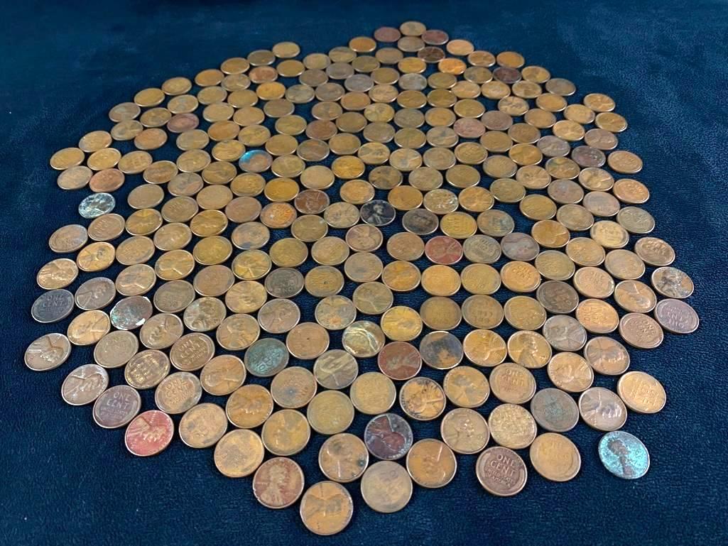 Mixed Date Lot of 245 Wheat Pennies (1 of 7)