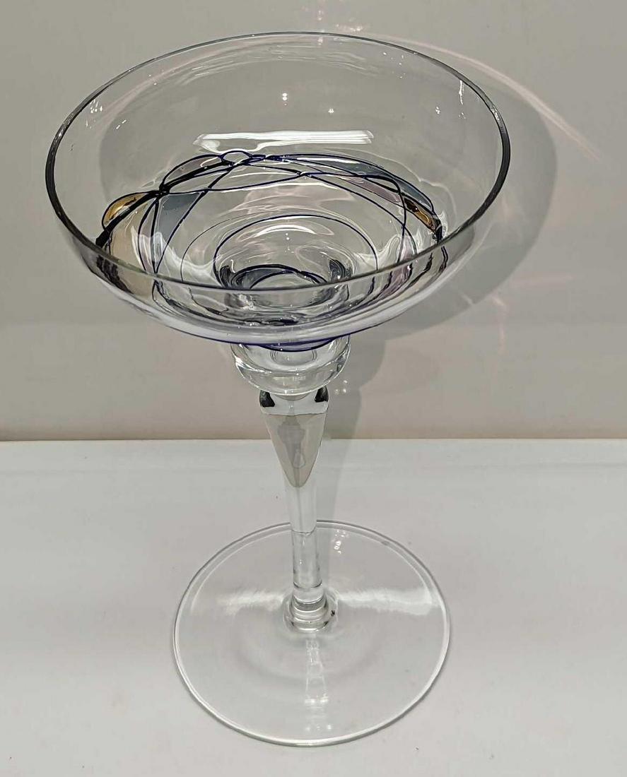 Glass Mosaic Lavender Gold Candle Holder (1 of 6)