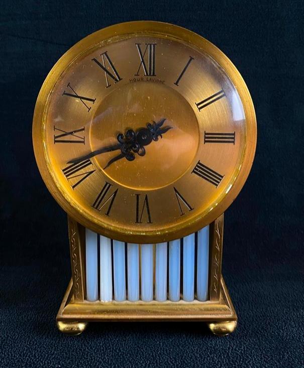 Hour Lavigne Mid-Century Swiss Mantel Clock (1 of 6)