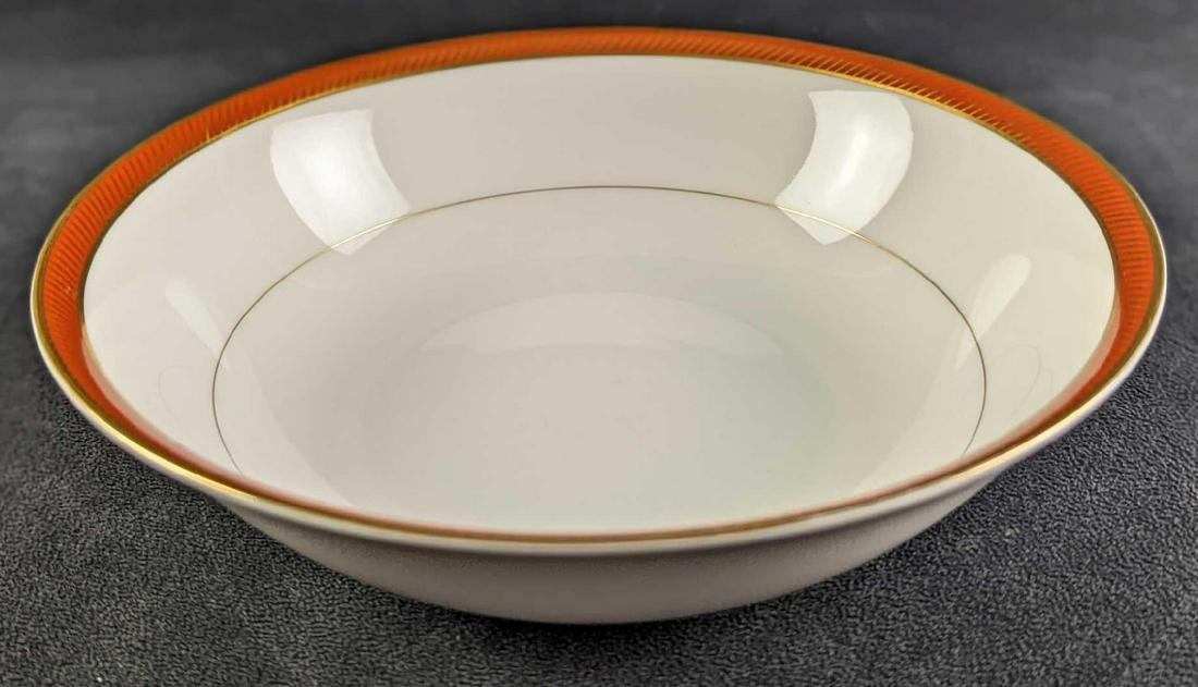 Retired Bordure Rouge By Fitz & Floyd 9" Round Vegetable Bowl (1 of 7)