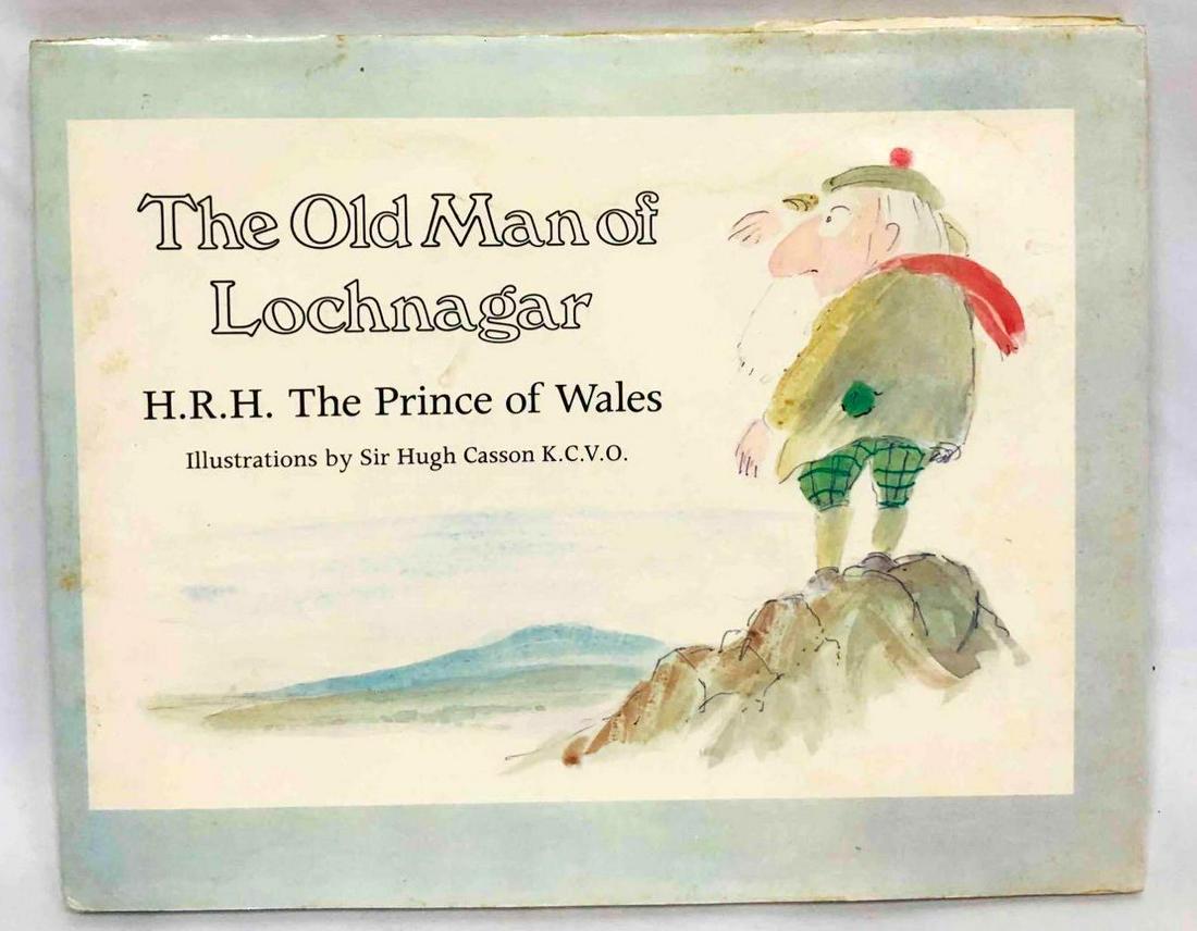 Hardcover Copy Of The Old Man Of Lochnagar By H.R.H The Prince Of Wales: This lot contains a Hardcover Copy Of The Old Man Of Lochnagar By H.R.H The Prince Of Wales. It is approx 8 1/4" x 10 1/4" and weighs about 0.8lbs. Overall the book is in good used condition w