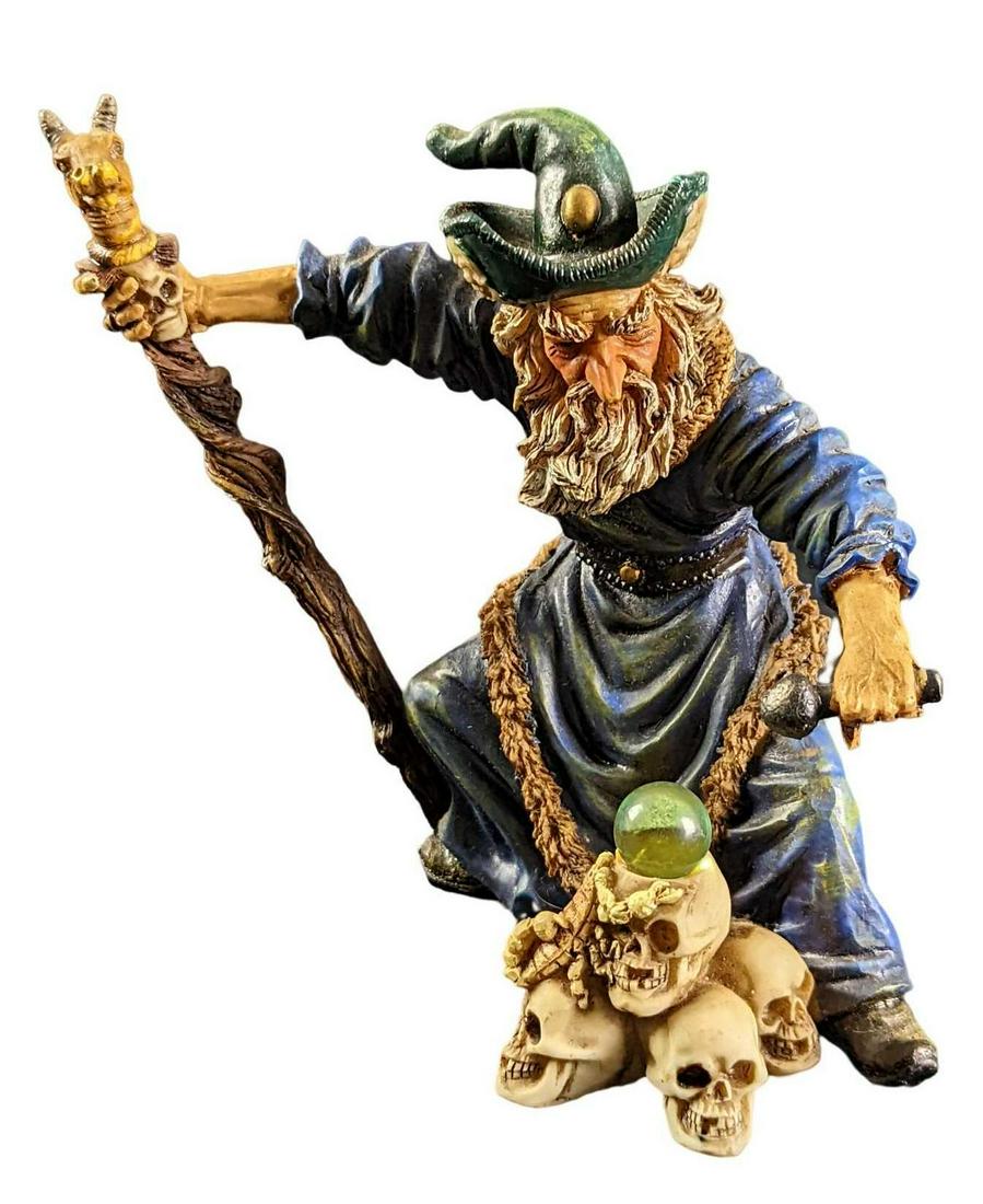 Mighty Wizard Figurine With Staff And Microphone (1 of 8)