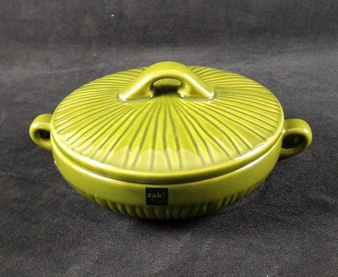 Zak Designs Savannah Green Small Serving Bowl W Lid (1 of 7)