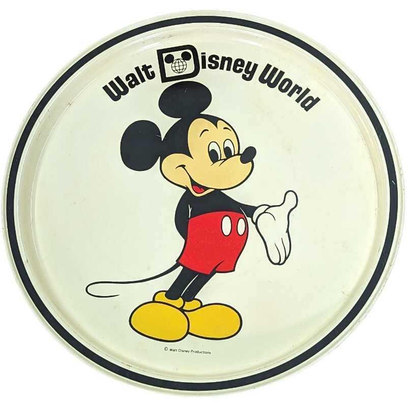 Vintage Disney World Mickey Mouse Metal Serving Tray (1 of 3)