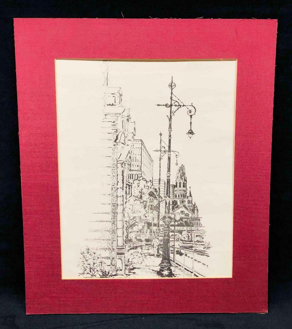 Unsigned Print Of Street Canal (1 of 7)