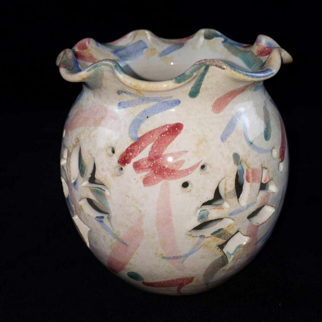 Handmade Ceramic Candle Jar Made In 1996 (1 of 6)