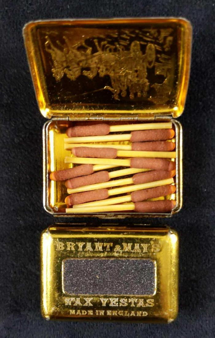 Two Wax Vestas Tin Bryant And Mays London 1893 (1 of 6)