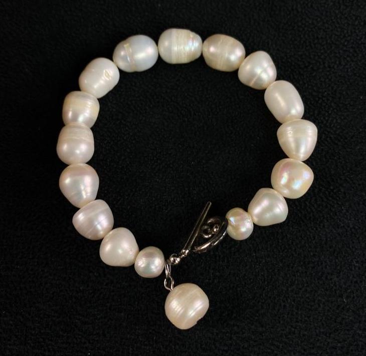 Piper Freshwater Pearl Bracelet Base Ivory