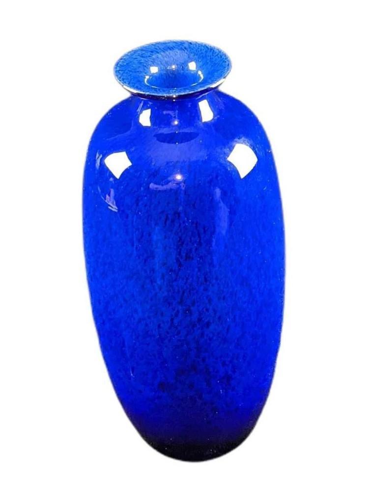 Vintage Plus Norway Cobalt Blue Glass Vase Auction