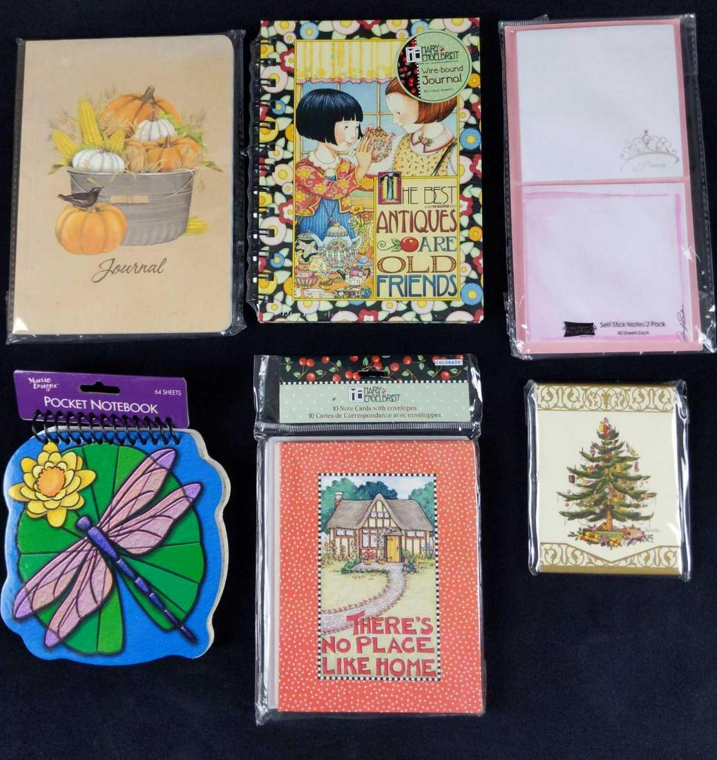 Six Journal Notepad Stick Note Cards W Envelopes (1 of 8)