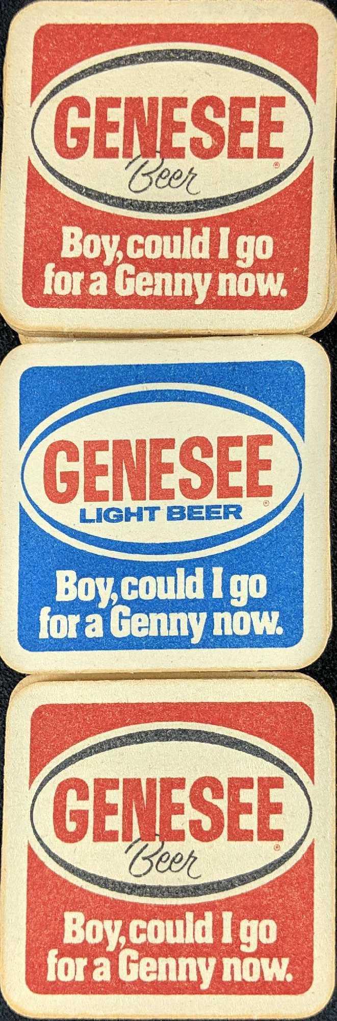 Vintage Genesee Beer Light Beer 2 Sided Coasters (1 of 5)