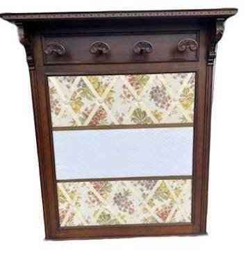 Vintage Wooden Wall Mounted Coat Rack (1 of 8)