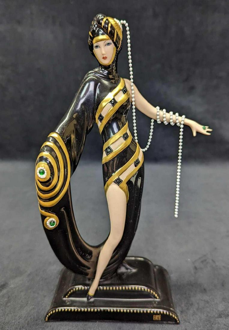House Of Erte Pearls & Emeralds Franklin Mint Figure (1 of 10)