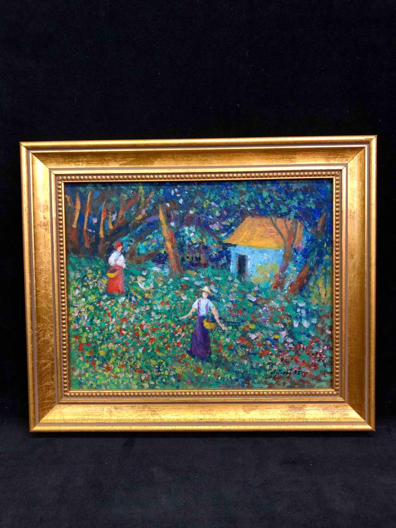 Oil Painting On Canvas Titled Pecolectoras de Cafe (1 of 5)