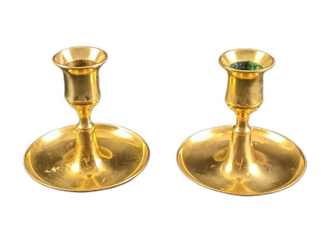 Two Vintage Brass Candleholders (1 of 7)