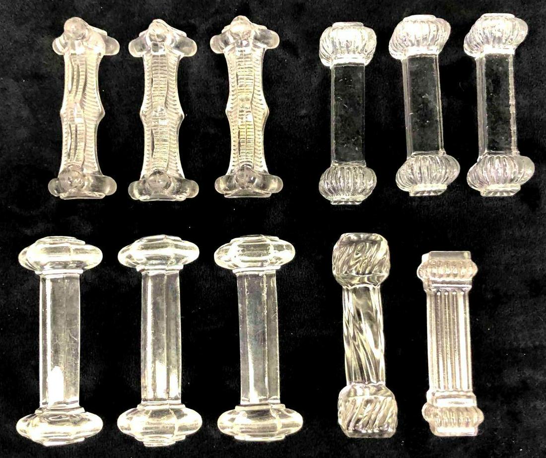 11 Piece Set Of Crystal & Glass Cutlery Rests. (1 of 13)