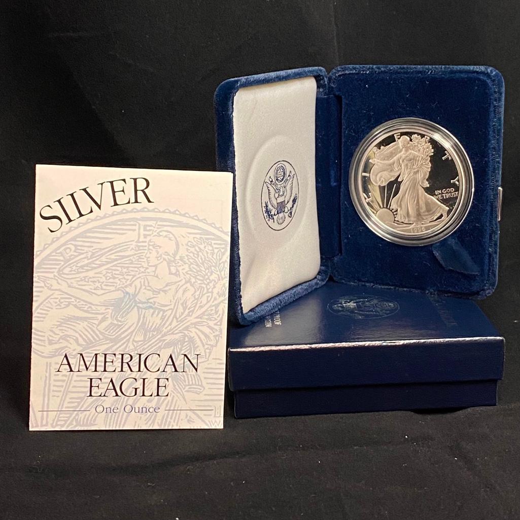 1996 Philadelphia Silver Eagle Proof, Box & Papers (1 of 3)