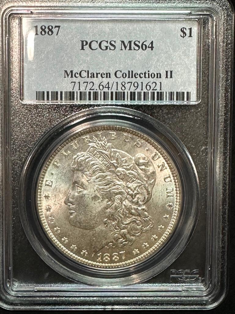 1887 P Morgan Silver Dollar - McClaren II - MS64 (1 of 2)